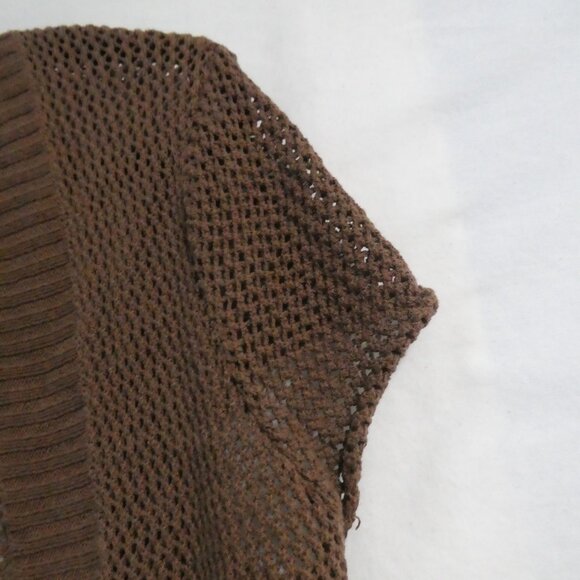 RAFAELLA | medium | Brown Short Sleeve Knit Open Front Cardigan - Shrug | NWOT - Picture 5 of 14